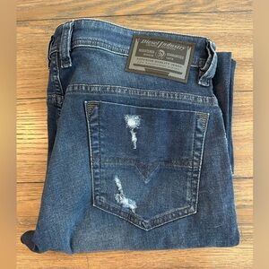 Diesel Safado Dark Blue Slim Straight Jeans Size 33x30